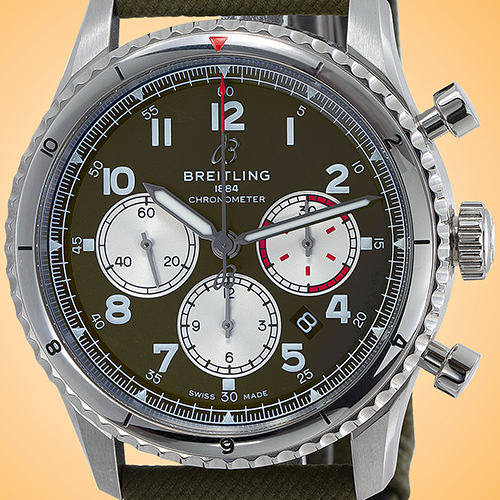 Breitling Aviator 8 B01 Automatic Chronograph 43 Curtiss P-40 Warhawk Stainless Steel Chronometer Mens Watch Ab01192A1L1X2