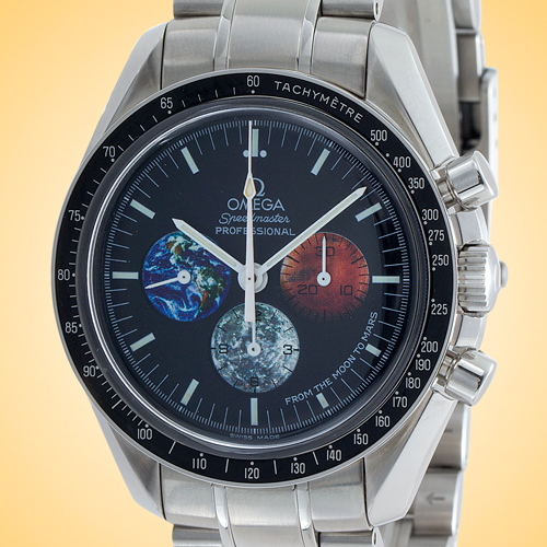 Omega Speedmaster From The Moon To Mars Manually Wound Chronograph Stainless Steel Mens Watch 3577.50.00