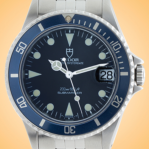 Tudor Submariner Vintage Automatic Stainless Steel Men's Watch 75090 (circa 1990)